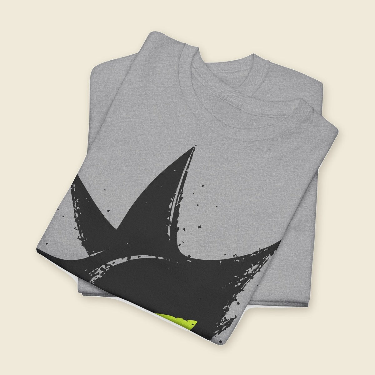 Signal Eye Tee in Sport Grey, folded