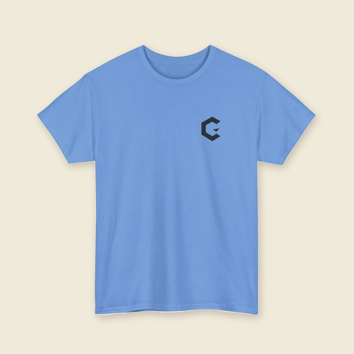 Signal Creature Tee product render: back print of a crouched clawed creature, C mark on the left chest, one of four colours