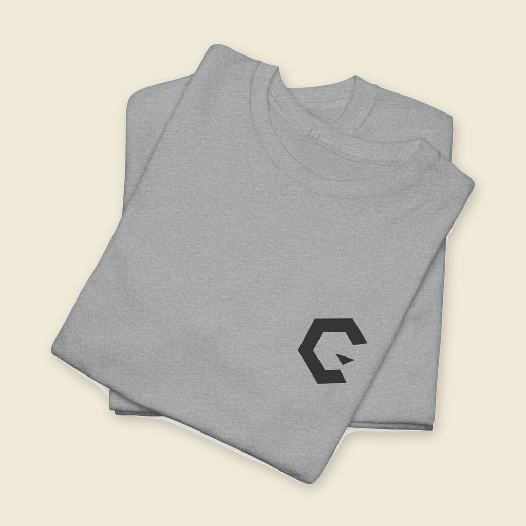 C Slash Tee in Sport Grey, folded