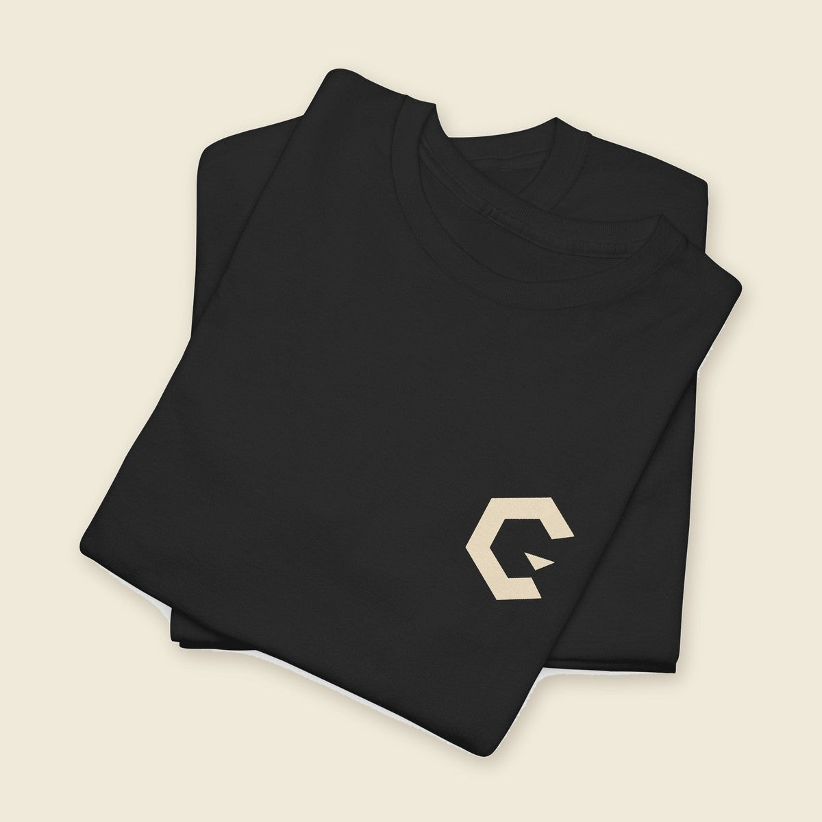Signal Creature Tee product render: back print of a crouched clawed creature, C mark on the left chest, one of four colours