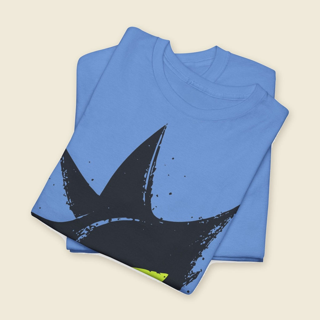 Signal Eye Tee in Carolina Blue, folded