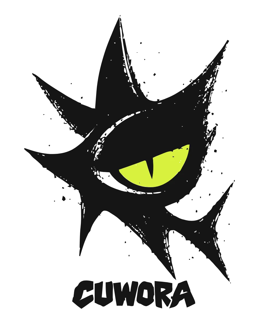 Signal Eye artwork: a spiked eye with an acid lime iris